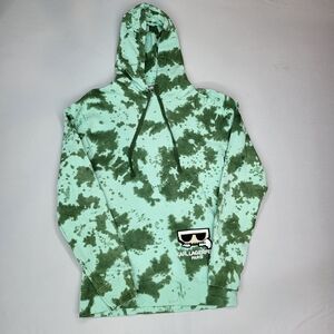 Karl Lagerfeld Mint Green & Olive Tie-Dye Hoodie